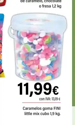 Cash Ifa FINI Caramelos goma little mix cubo oferta