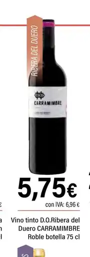 Cash Ifa CARRAMIMBRE Vino tinto D.O.Ribera del Duero Roble botella oferta