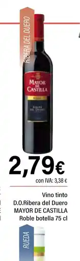 Cash Ifa MAYOR DE CASTILLA Vino tinto D.O.Ribera del Duero oferta