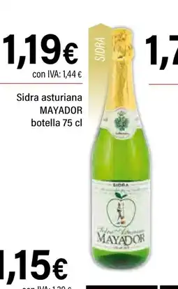 Cash Ifa MAYADOR Sidra asturiana oferta