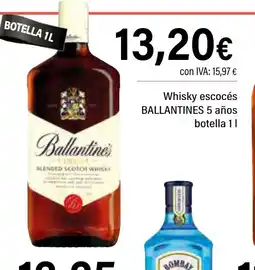 Cash Ifa BALLANTINES Whisky escocés 5 años oferta