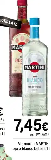 Cash Ifa MARTINI Vermouth rojo o blanco botella oferta