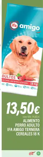 Cash Ifa IFA AMIGO Alimento perro adulto ternera cereales oferta