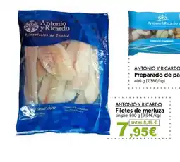 Hiper Usera ANTONIO Y RICARDO Filetes de merluza oferta