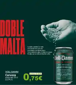 Hiper Usera VOLL DAMM Cerveza extra lata oferta
