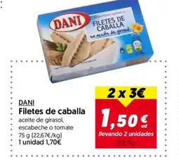 Hiper Usera DANI Filetes de caballa oferta