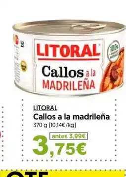 Hiper Usera LITORAL Callos a la madrileña oferta