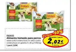 Hiper Usera FRISKIES Alimento húmedo para perros oferta