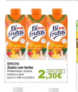 Hiper Usera BIFRUTAS Zumo con leche oferta