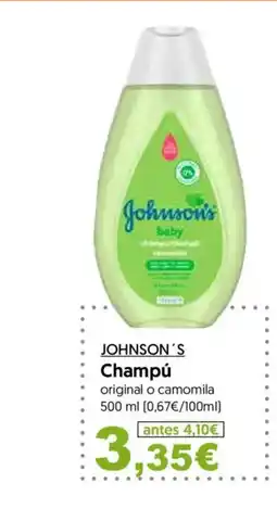 Hiper Usera JOHNSON'S Champú oferta