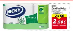 Hiper Usera NICKY Papel higiénico oferta