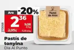 Dia Dia al punto - pastel de atún oferta