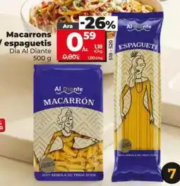 Dia Dia al diante - macarrones/espaguetis oferta