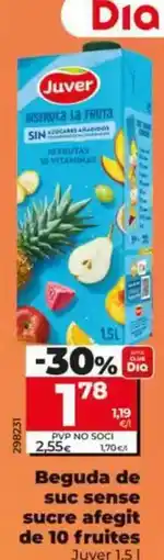 Dia Juver - bebida de zumo sin azucar anadido de 10 frutas oferta