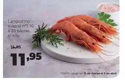 Alimerka Langostino austral nº1, 10 a 20 piezas oferta