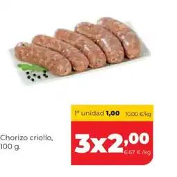 Alimerka Chorizo criollo oferta