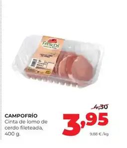 Alimerka CAMPOFRÍO Cinta de lomo de cerdo fileteada oferta