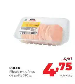 Alimerka ROLER Filetes extrafinos de pollo oferta