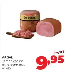 Alimerka ARGAL Jamon cocido extra bonnatur oferta