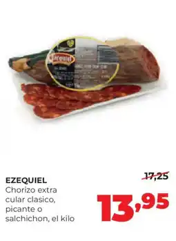 Alimerka EZEQUIEL Chorizo extra cular clasico, picante o salchichon oferta