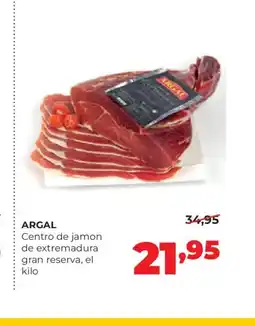 Alimerka ARGAL Centro de jamon de extremadura gran reserva oferta