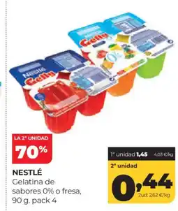 Alimerka NESTLÉ Gelatina de sabores 0% o fresa oferta