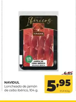 Alimerka NAVIDUL Loncheado de jamón de cebo ibérico oferta