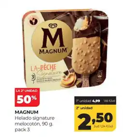 Alimerka MAGNUM Helado signature melocotón oferta