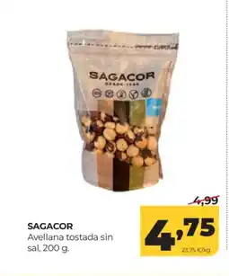 Alimerka SAGACOR Avellana tostada sin sal oferta