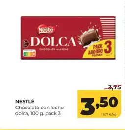 Alimerka NESTLÉ Chocolate con leche dolca oferta