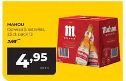 Alimerka MAHOU Cerveza 5 estrellas oferta