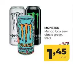Alimerka MONSTER Mango loco, zero ultra o green oferta