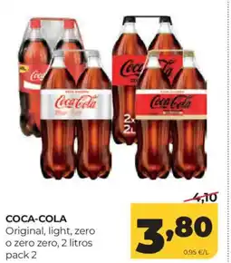 Alimerka COCA-COLA Original, light, zero o zero zero oferta