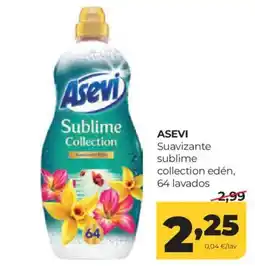 Alimerka ASEVI Suavizante sublime collection edén, 64 lavados oferta