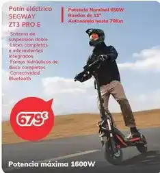 Mi electro Segway - patin eléctrico zt3 pro e oferta