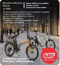 Mi electro Nilox - bicicleta eléctrica nilox jj pro oferta