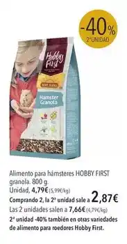 El Corte Inglés First - alimento para hamsters granola oferta