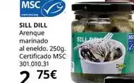 IKEA Arenque marinado al eneldo. certificado msc oferta
