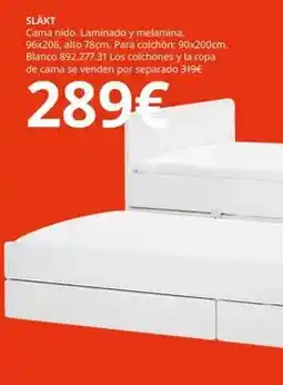 IKEA Nido - slakt cama nido, laminado y melamina oferta