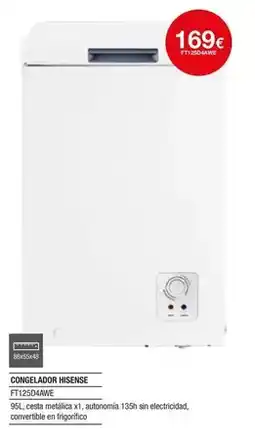 Milar Hisense - congelador fti72sda4we oferta