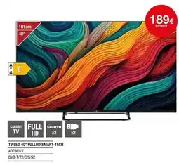 Milar Tv led 40 fullhd smart-tech oferta