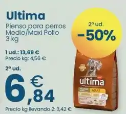 Última - pienso para perros medio/maxi pollo