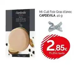 Condis Capdevila - mi-cuit foie gras d'anec oferta
