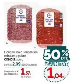 Condis Condis - llonganissa o llonganissa extra amb pespre oferta