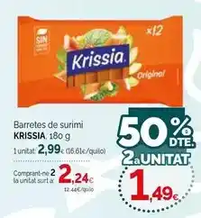 Condis Krissia - barretes de surimi oferta