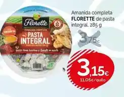 Condis Florette - amanida completa de pasta integral oferta