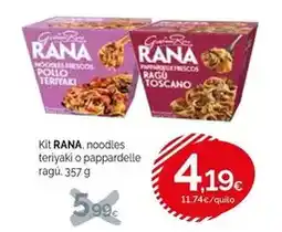 Condis Rana - kit noodles teriyaki o pappardelle ragu oferta