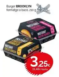 Condis Brooklyn - burger formatge o baco oferta