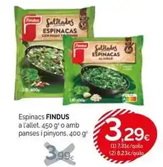 Condis Findus - espinacs oferta