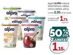 Condis Alpro - iogurt natural, lima/ limona, nabius, coco o vainilla oferta